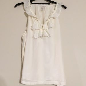 J. Crew Lydia Ruffle Silk Blouse in Cream NWOT